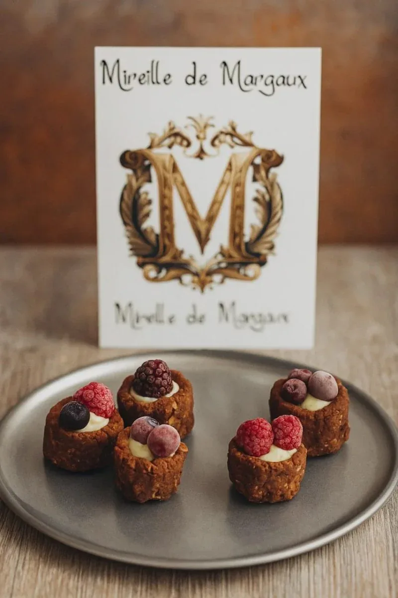 Mini tarte raw vegane cu fructe, inclusiv afine